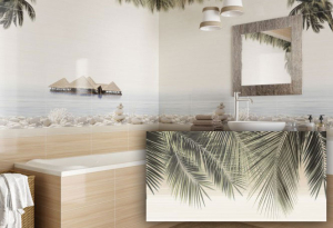 Декор Релакс Дель маре пальмы 249*500 (уп.12шт)