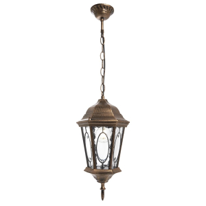 Светильник садово-парковый подвесной, 60W 230V E27 черное золото, PL164(_6_)