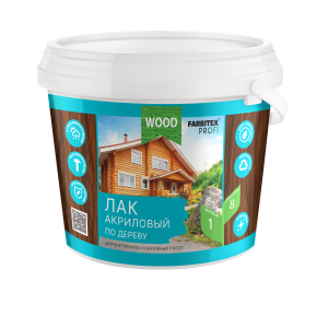 Лак акрил. универсал. по дереву 3л Фарбитекс Профи Wood (6)