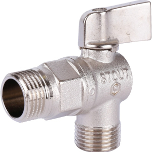 Кран шаровой угловой 1/2" х1/2" STOUT(100)