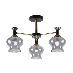 Светильник потолочный 10042/3AB+BK GR классическая