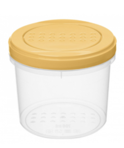 Банка 0,7л с закр/кр декор Бледно-желтый (12) 222127904/0198