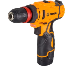 Дрель-шуруповерт акк. Вихрь ДА-12Л-2КC 12 В, 2,0 А/ч, 30 Нм, Li-Ion, 0-400/0-1400 об.мин, з/у, кейс