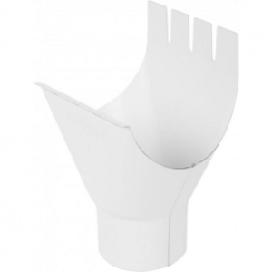 Воронка выпускная ВВф. "ПС" 125/100 0,6 белый*2(3) RAL 9003 пурал