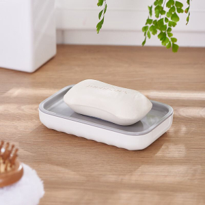 Мыльница белая пластик