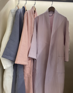 Халат "Домашний " р-р L, розовый, беж.