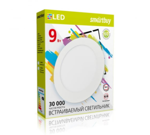 Светильник встраиваемый (LED) DL Smartbuy-9w/6500K/IP20/40(_60_)