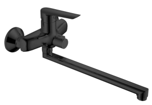 Смеситель для ванн Lagos Black, излив 300мм, с аксессуарами, арт. LG31B(_10_)