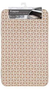 Коврик для ванной комнаты 50х85 см (противоскользящий) беж