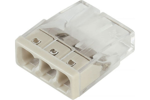 Компактные клеммы с пастой 3-х контактные (упак. 16 шт.) 