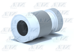 Слив гофрированный д/унитаза(К828) (20шт/кор)