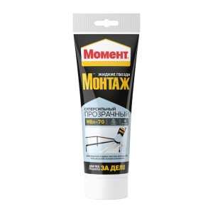 Клей "Момент Монтаж Суперсильный Прозр" 185 г (12)