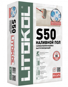 Наливной пол самовыравнивающийся 20 кг LitoLiv S50 (54)