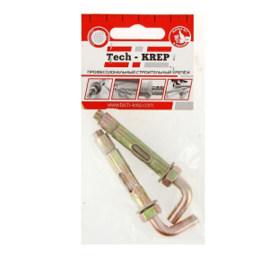 Анкерный болт с Г-обр. крюком HL  8x40 (2 шт) - пакет/10