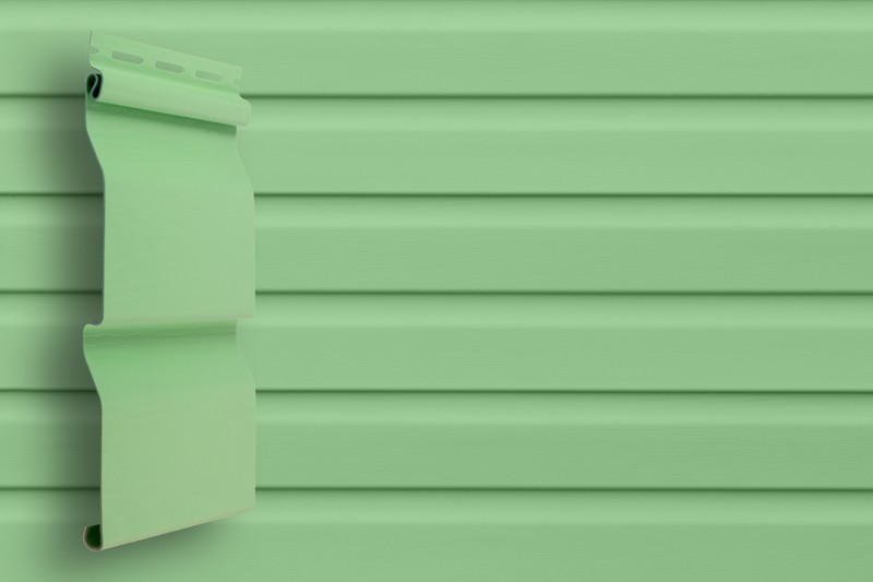 Сайдинг GrandLine Amerika D4 "Корабельный брус" Slim Салатовый 3,0*0,203, (22)