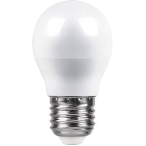 Лампа светодиодная 5Вт 4000К Е27 шар матовый малый Feron(10/100)