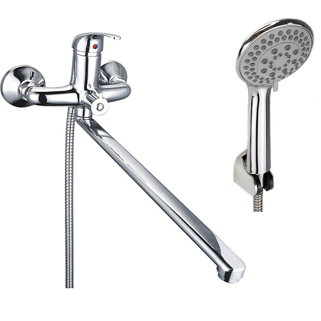 Смеситель для ванны Victoria, длинным изливом, c аксессуарами, арт. VC 31 