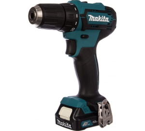Дрель акк, Makita12В, 2х1.5Ач, Li-ion(слайдер), БЗП-10мм, 0-450\1700об.м, 30\14Нм