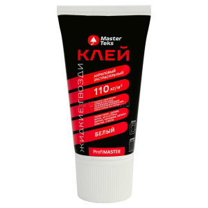 Клей акриловый Жидкие Гвозди MasterTeks ProfiMaster 110 кг/м2 экстрасильный 0,2 кг белый  (12)