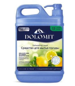 Средство для мытья посуды MARABU DOLOMIT "Сицилийский цитрус", 1,5л, 10 бут/кор Япония(__)