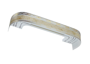 Карниз "Монарх" с поворотами 2,0 айвори (5)