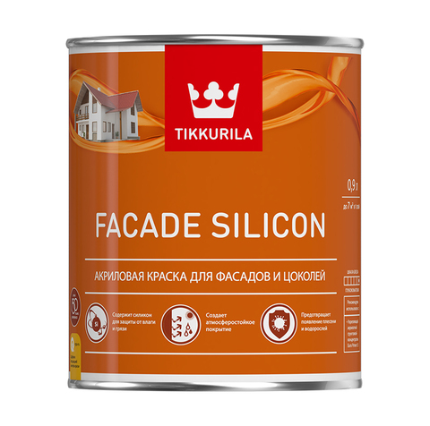 Краска фасадная Facade Silicon С гл/мат 0,9л (6)