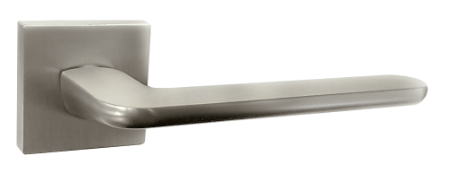 Ручка дверная РЕНЦ 03 "Лана", квадр накл, никель супер мат.