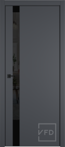 Дверь Urban 1SV Emalex onyx Black gloss 4-хBE ПО700 (врезка под замок)