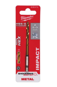 Сверло по металлу RedHEX  HSS-TiN 5.0мм