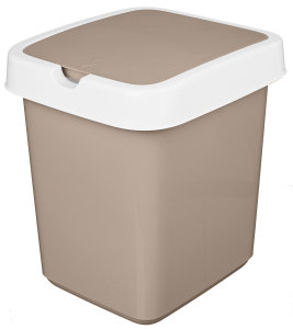 Ведро д/мусора 14,0л "Tule" Бежевый (7) 221301227/01