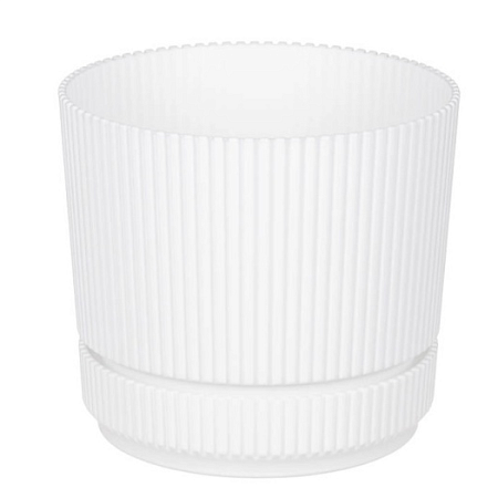 Кашпо "Стрип" 165*165мм 0,9л вставка Белый (16) М3249