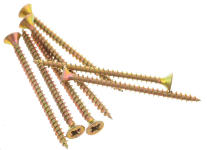 Саморезы универсальные 6х60 мм (5 шт) желт/оц - пакет/10