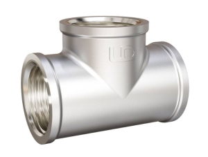 Тройник LD Pride (3/4") ВР/ВР/ВР латунь никель (32)