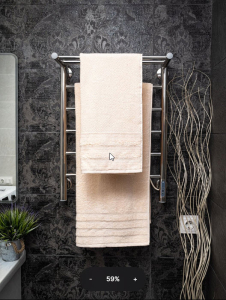 Полотенце махровое Олимп 70*140 см, персиковый