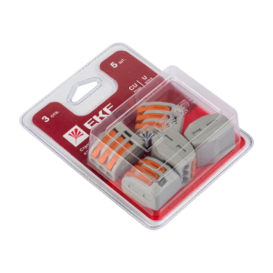 Клемма СМК 222-413 3 отверстия блистер (5шт)