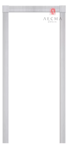 Портал "Параллель" резная, ПВХ, лиственница светло-серая, 2200*2000*300мм (70)