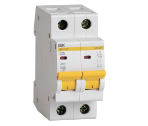 Автоматический выключатель 2P 25А С ВА47-29 4,5кА IEK