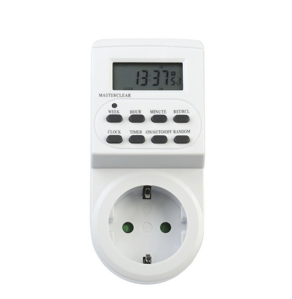 Розетка с таймером электронным (недельный+суточный) 3600Вт