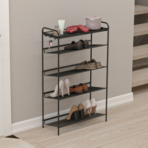 Подставка для обуви 5-и  полочная "Женева 25" (Черный)