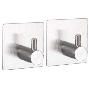 VETTA Крючки самоклеящиеся, 2шт, нержавеющая сталь