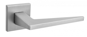Ручка дверная РЕНЦ ЛЮКС Slim 03 "Сорренто", квадр накл, супер сатин хром (20)