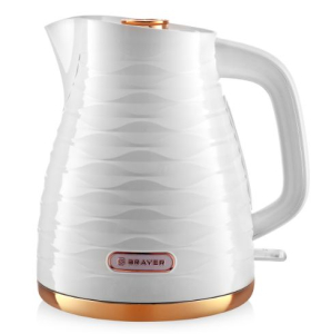 Чайник электрический BRAYER,2200 Вт, 1,7 л, пластик.корп,автооткл.при.закип.1057BR-WH (_6_)
