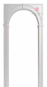 Арка "Фантазия", ПВХ, лиственница светло-серая, 2300*1500*300мм (40)