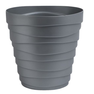 Кашпо "Бархан" (1,4л) Цв. Серебряный (Арт. КШ-4388)