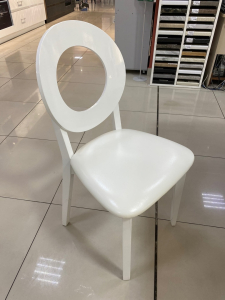 Стул ХО белый глянец/белый кожзам