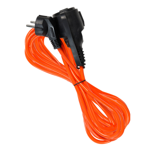 Удлинитель силовой с вилкой и розеткой 2P+PE/5 метров 3х1,0мм2 10А/2,2кВт IP44 (20)