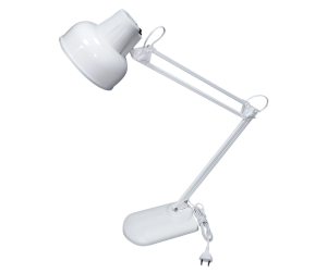 Светильник настольный Бета + с основанием Е27 60 Вт 220 В белый(__)