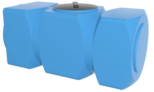 Емкость К 800 литров горизонтальная (цвет голубой)