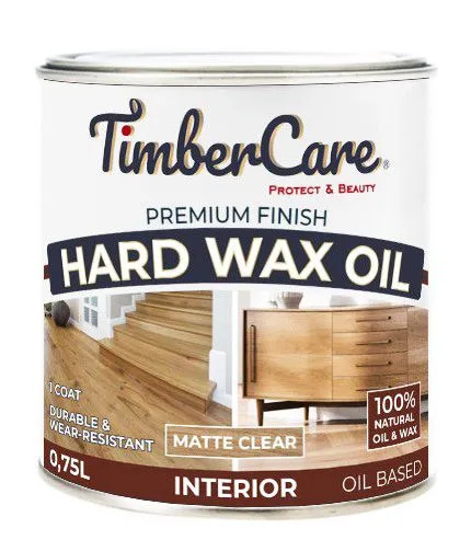 Защитное масло с твердым воском TimberCare Hard Wax Oil Серый холодн 0,75л (4)