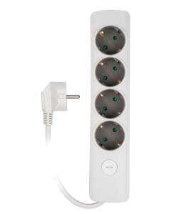 Удлинитель (Китай) Удлинитель JAZZway ET-04-140W (4 x 1,4) заземл., выкл. (10)